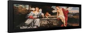 Sacred and Profane Love-Titian (Tiziano Vecelli)-Framed Art Print