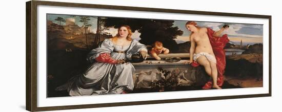 Sacred and Profane Love-Titian (Tiziano Vecelli)-Framed Premium Giclee Print