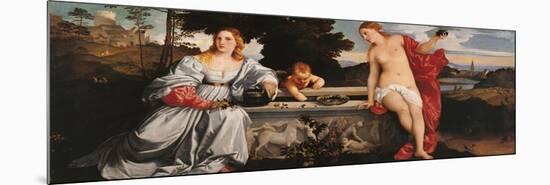 Sacred and Profane Love-Titian (Tiziano Vecelli)-Mounted Premium Giclee Print