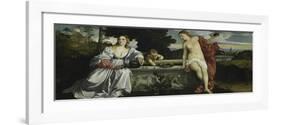 Sacred and Profane Love-Titian (Tiziano Vecelli)-Framed Giclee Print