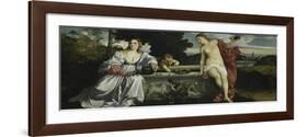 Sacred and Profane Love-Titian (Tiziano Vecelli)-Framed Giclee Print