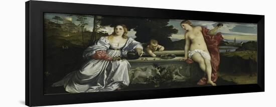 Sacred and Profane Love-Titian (Tiziano Vecelli)-Framed Giclee Print