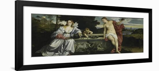 Sacred and Profane Love-Titian (Tiziano Vecelli)-Framed Giclee Print