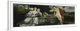 Sacred and Profane Love-Titian (Tiziano Vecelli)-Framed Giclee Print