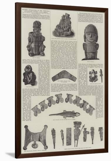 Sacred Antiquities of the Chibchas, at Guatavita, Colombia, South America-null-Framed Giclee Print