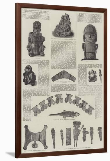 Sacred Antiquities of the Chibchas, at Guatavita, Colombia, South America-null-Framed Giclee Print