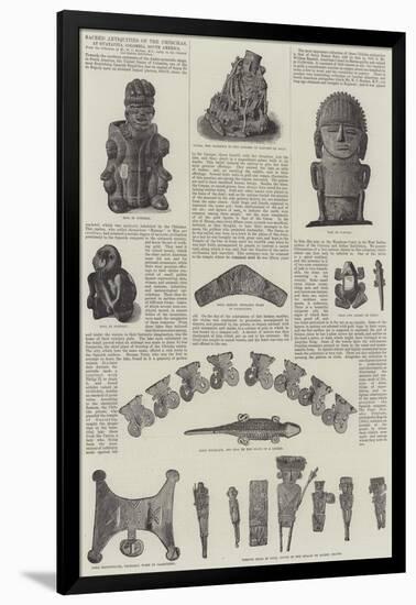 Sacred Antiquities of the Chibchas, at Guatavita, Colombia, South America-null-Framed Giclee Print