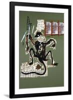 Sacred Ape-Jean-Michel Basquiat-Framed Giclee Print