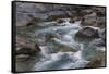 Sacred Dancing Cascade in McDonald Creek in Glacier National Park, Montana, USA-Chuck Haney-Framed Stretched Canvas