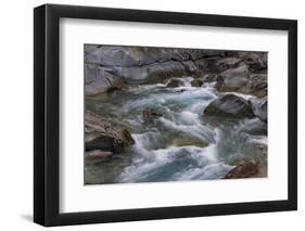 Sacred Dancing Cascade in McDonald Creek in Glacier National Park, Montana, USA-Chuck Haney-Framed Photographic Print