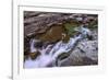 Sacred Dancing Cascade in McDonald Creek in Glacier National Park, Montana, USA-Chuck Haney-Framed Photographic Print