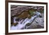 Sacred Dancing Cascade in McDonald Creek in Glacier National Park, Montana, USA-Chuck Haney-Framed Photographic Print