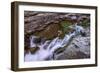 Sacred Dancing Cascade in McDonald Creek in Glacier National Park, Montana, USA-Chuck Haney-Framed Photographic Print