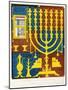 Sacred Furniture and Vessels of the Tabernacle of Israel, 15th Century-CJ Smith-Mounted Giclee Print