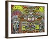 Sacred Ground-Abstract Graffiti-Framed Giclee Print