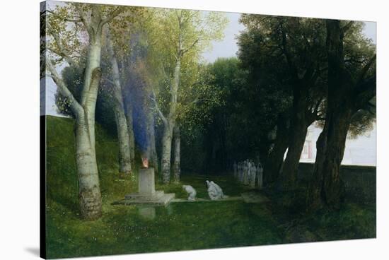 Sacred Grove, 1886-Arnold Bocklin-Stretched Canvas