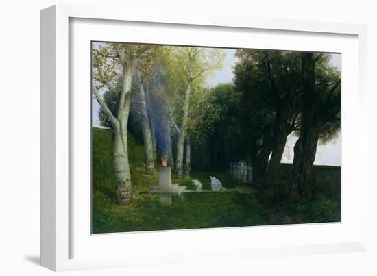 Sacred Grove, 1886-Arnold Bocklin-Framed Giclee Print