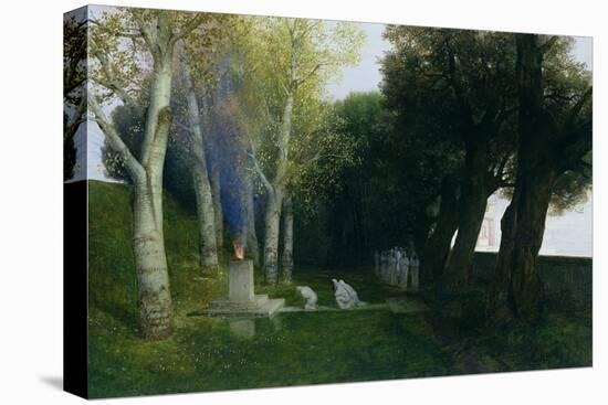 Sacred Grove, 1886-Arnold Bocklin-Stretched Canvas