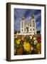 Sacred Heart Basilica and Flowers, South Canterbury, New Zealand-David Wall-Framed Premium Photographic Print