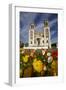 Sacred Heart Basilica and Flowers, South Canterbury, New Zealand-David Wall-Framed Premium Photographic Print