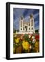 Sacred Heart Basilica and Flowers, South Canterbury, New Zealand-David Wall-Framed Photographic Print