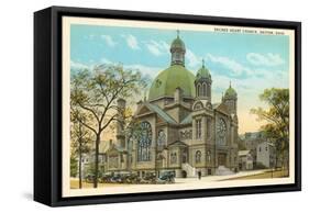 Sacred Heart Church, Dayton-null-Framed Stretched Canvas