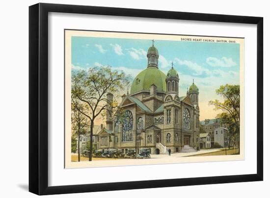 Sacred Heart Church, Dayton-null-Framed Art Print