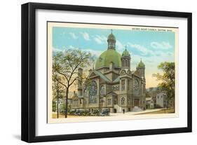 Sacred Heart Church, Dayton-null-Framed Art Print