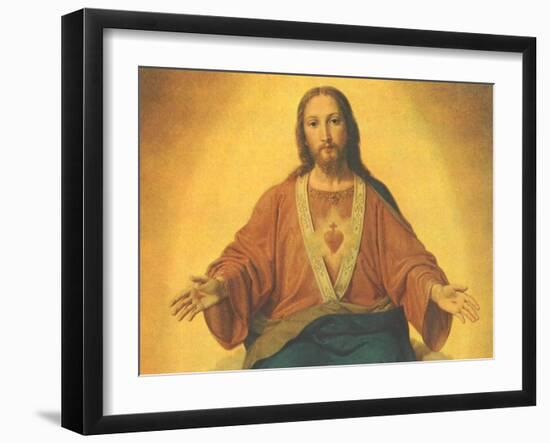 Sacred Heart of Jesus, 1965-null-Framed Giclee Print