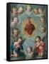 Sacred Heart of Jesus Surrounded by Angels, c.1775-Jose de or Joseph Paez-Framed Stretched Canvas