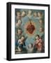 Sacred Heart of Jesus Surrounded by Angels, c.1775-Jose de or Joseph Paez-Framed Giclee Print