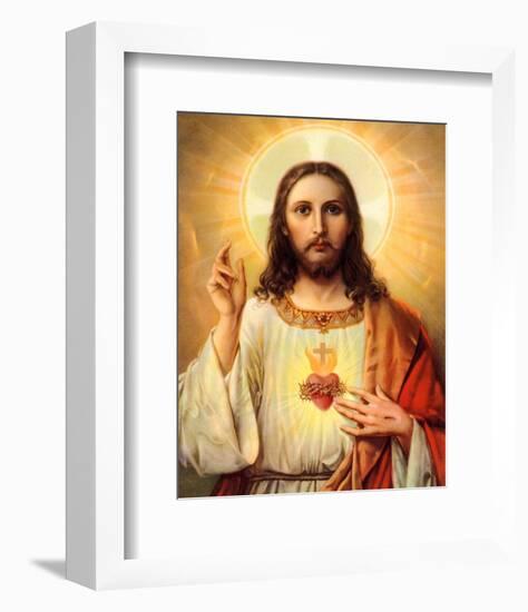 Sacred Heart of Jesus-null-Framed Art Print