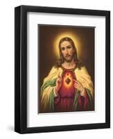 Sacred Heart of Jesus-null-Framed Art Print