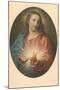 Sacred Heart of Jesus-null-Mounted Art Print