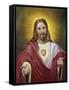 Sacred Heart of Jesus-Vittorio Bianchini-Framed Stretched Canvas
