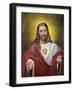 Sacred Heart of Jesus-Vittorio Bianchini-Framed Giclee Print