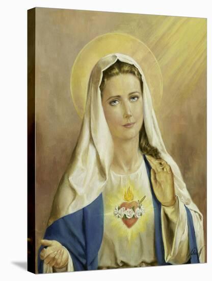 Sacred Heart of Mary-Luberoff-Stretched Canvas