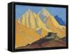 Sacred Himalayas, 1933 (Tempera on Canvas Laid on Panel)-Nicholas Roerich-Framed Stretched Canvas