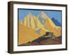 Sacred Himalayas, 1933 (Tempera on Canvas Laid on Panel)-Nicholas Roerich-Framed Giclee Print