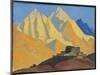 Sacred Himalayas, 1933 (Tempera on Canvas Laid on Panel)-Nicholas Roerich-Mounted Giclee Print
