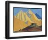Sacred Himalayas, 1933 (Tempera on Canvas Laid on Panel)-Nicholas Roerich-Framed Giclee Print