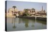 Sacred Lake (Foreground), Karnak Temple, Luxor, Thebes, Egypt, North Africa, Africa-Richard Maschmeyer-Stretched Canvas