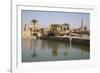 Sacred Lake (Foreground), Karnak Temple, Luxor, Thebes, Egypt, North Africa, Africa-Richard Maschmeyer-Framed Photographic Print