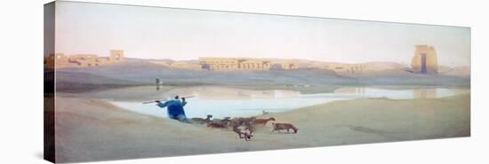 Sacred Lake, Karnak, Egypt, C1900-Robert Talbot Kelly-Stretched Canvas