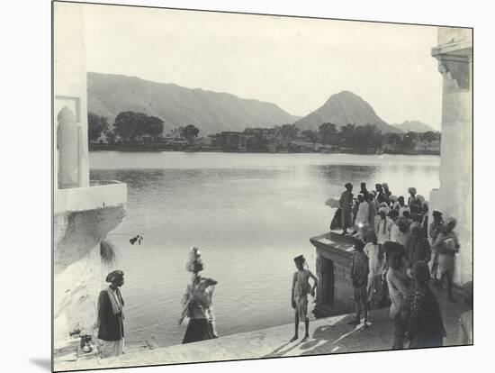 Sacred Lake of Pushkar, Near Ajmer, January 1912-English Photographer-Mounted Photographic Print