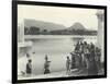 Sacred Lake of Pushkar, Near Ajmer, January 1912-English Photographer-Framed Photographic Print