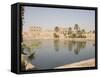 Sacred Lake, Temples of Karnak, Karnak, Near Luxor, Thebes, UNESCO World Heritage Site, Egypt-Philip Craven-Framed Stretched Canvas