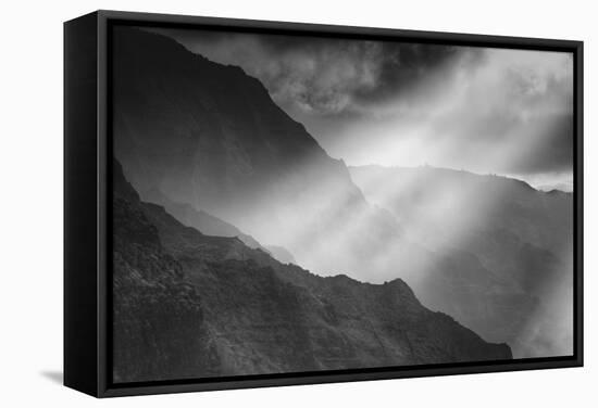 Sacred Light and the Na Pali Coast, Kauai Hawaii-Vincent James-Framed Stretched Canvas