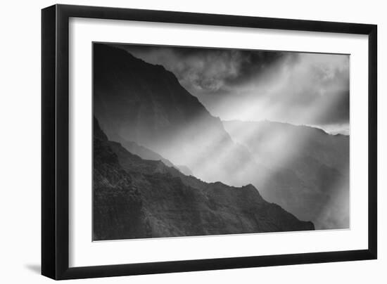 Sacred Light and the Na Pali Coast, Kauai Hawaii-Vincent James-Framed Photographic Print