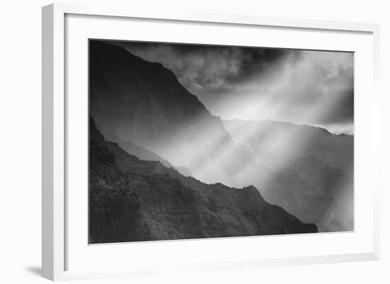 Sacred Light and the Na Pali Coast, Kauai Hawaii-Vincent James-Framed Photographic Print